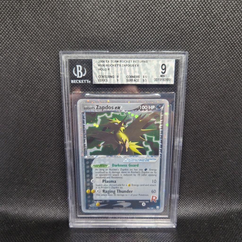 Rocket's Zapdos EX Holo Ex Team Rocket Returns BGS 9, Ophalen of Verzenden, Zo goed als nieuw