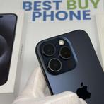 iPhone 15 Pro 128GB blauw /krasvrij glas /92% batt /garantie, Apple, Blauw, Zonder simlock, Zonder abonnement
