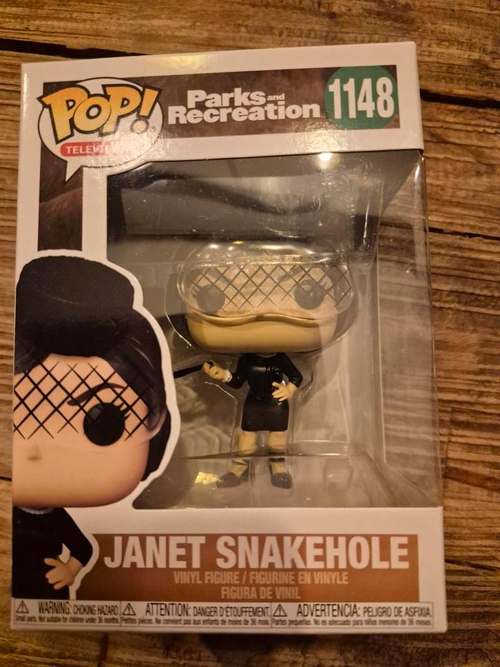 Funko Pop! Parks and Recreation - Janet Snakehole #1148, Kinderen en Baby's, Speelgoed | Actiefiguren, Nieuw, Ophalen of Verzenden