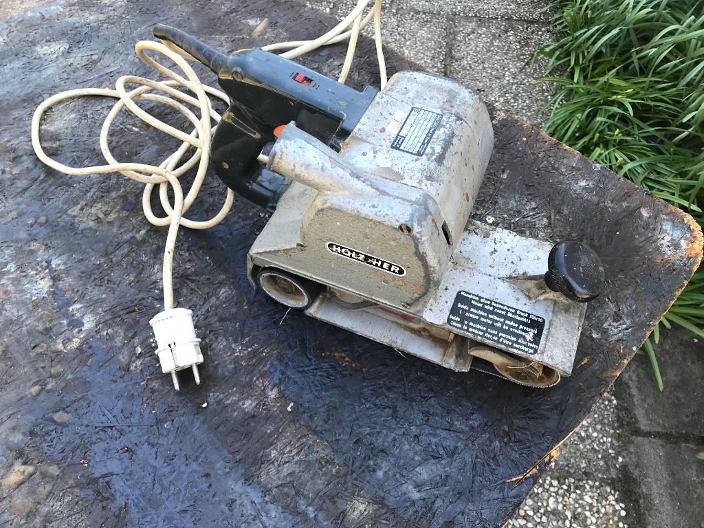 HOLZ-HER bandschuurmachine, Ophalen of Verzenden, Gebruikt, 600 tot 1200 watt, Vlakschuurmachine