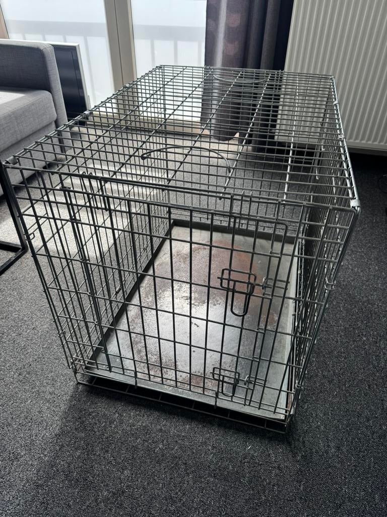 Grote inklapbare dierenkooi 90x60x70 – 2 deuren, Ophalen, Zo goed als nieuw