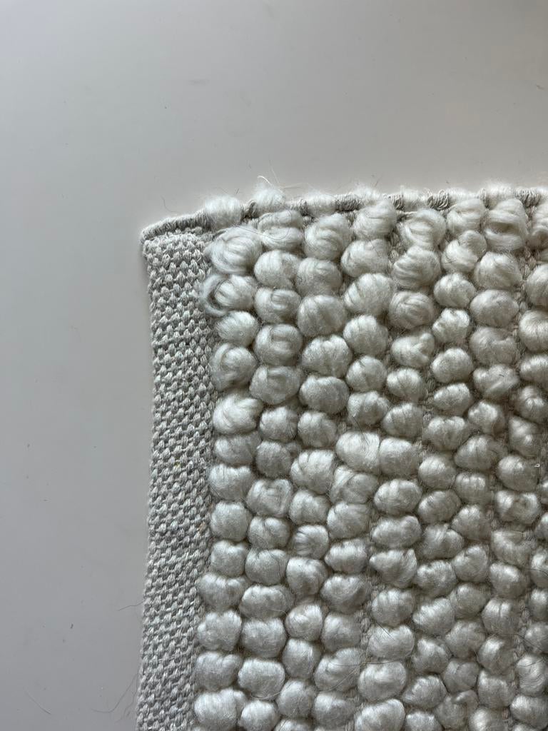 Geknoopt roomwit vloerkleed 130x190, Ophalen, Zo goed als nieuw, Rechthoekig, 200 cm of meer