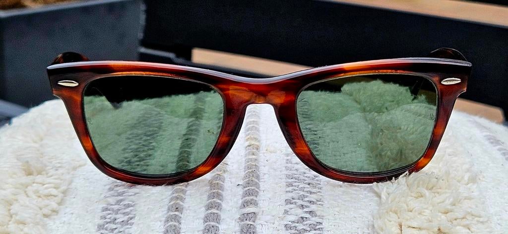 Zeer mooie vintage Ray-Ban Wayfarer kleur Tortoise, Sieraden, Tassen en Uiterlijk, Zonnebrillen en Brillen | Heren, Ophalen of Verzenden