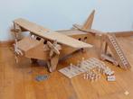 Houten vliegtuig (bouwset) met verrijdbare trap, Ophalen