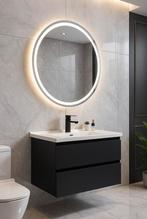 Modern Badkamermeubel 60 cm Zwart | Zwevend | Keramiek Nieuw, Huis en Inrichting, Badkamer | Badkamermeubels, Info@d-radiatoren.nl