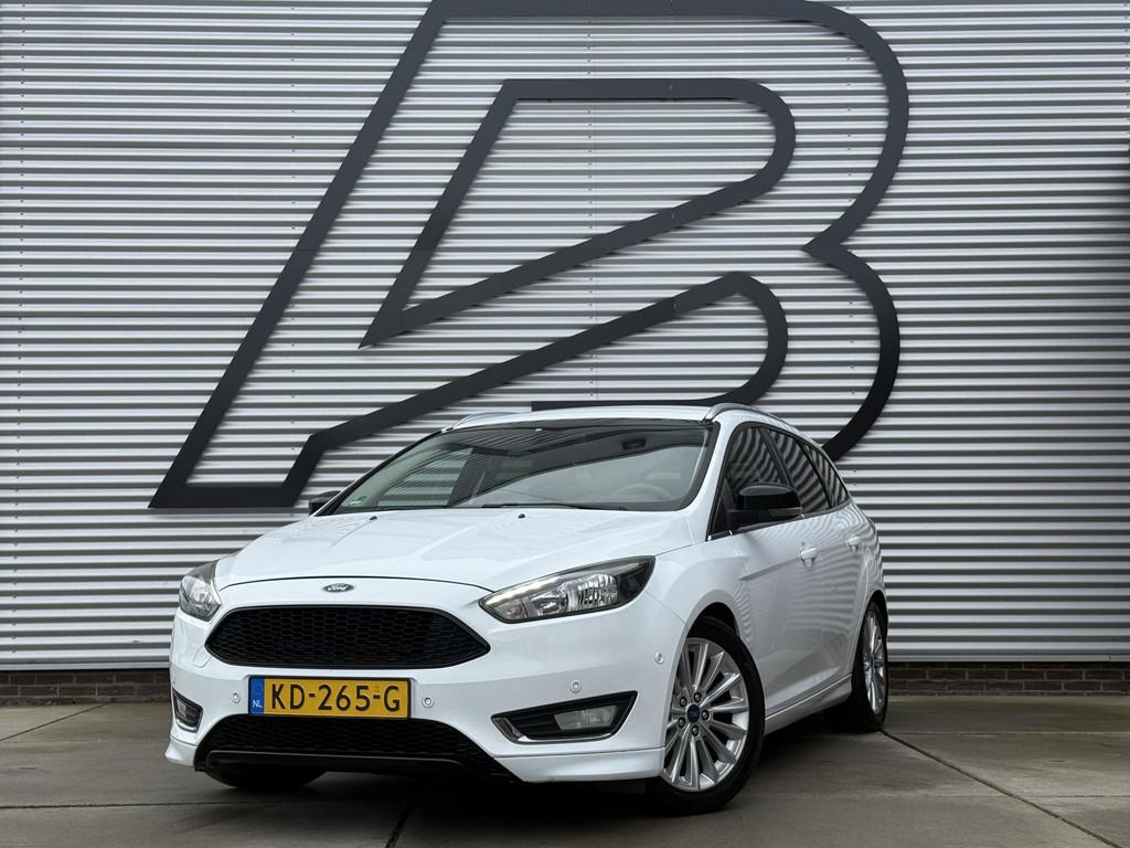 Ford Focus Wagon 1.0 Titanium 2e Eigenaar|Navi|Trekhaak|Clim, Gebruikt, Euro 6, Wit, Origineel Nederlands