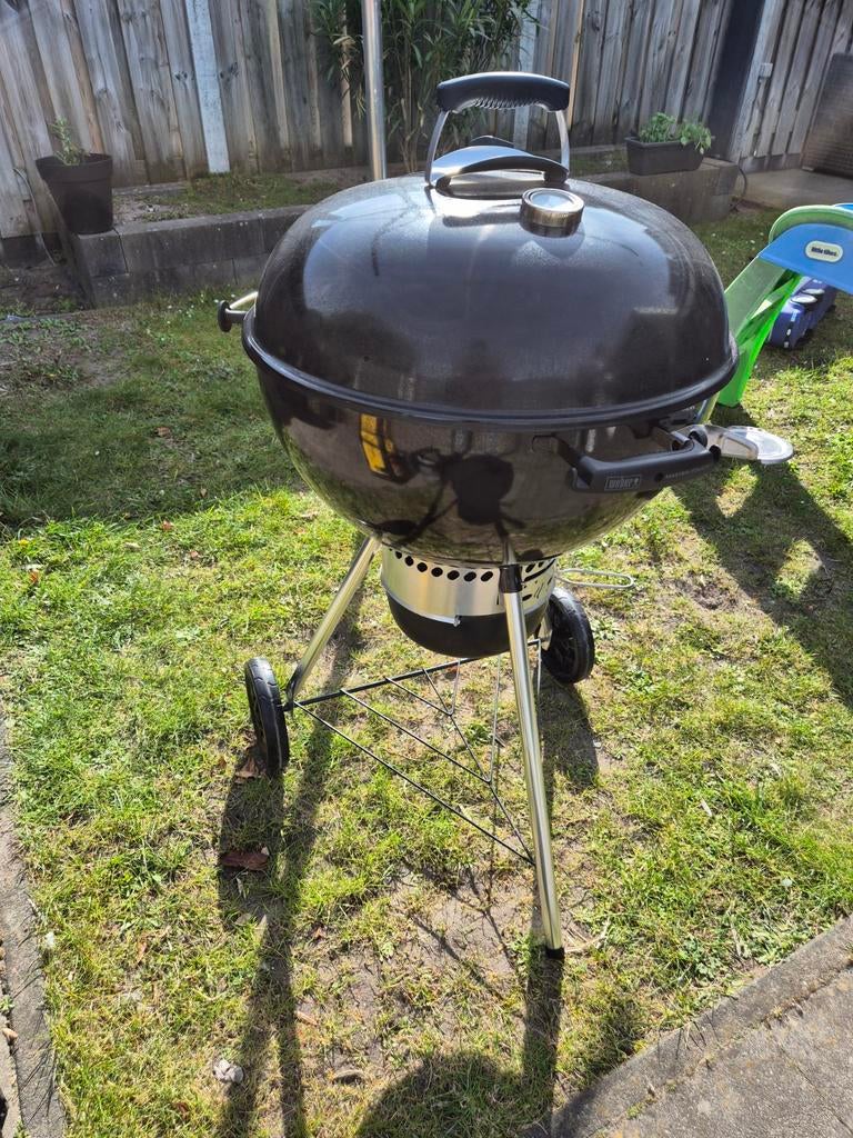 Bbq Weber Master touch GBS E-5750 Black barbecue, Tuin en Terras, Houtskoolbarbecues, Ophalen, Gebruikt, WEBER, Met accessoires