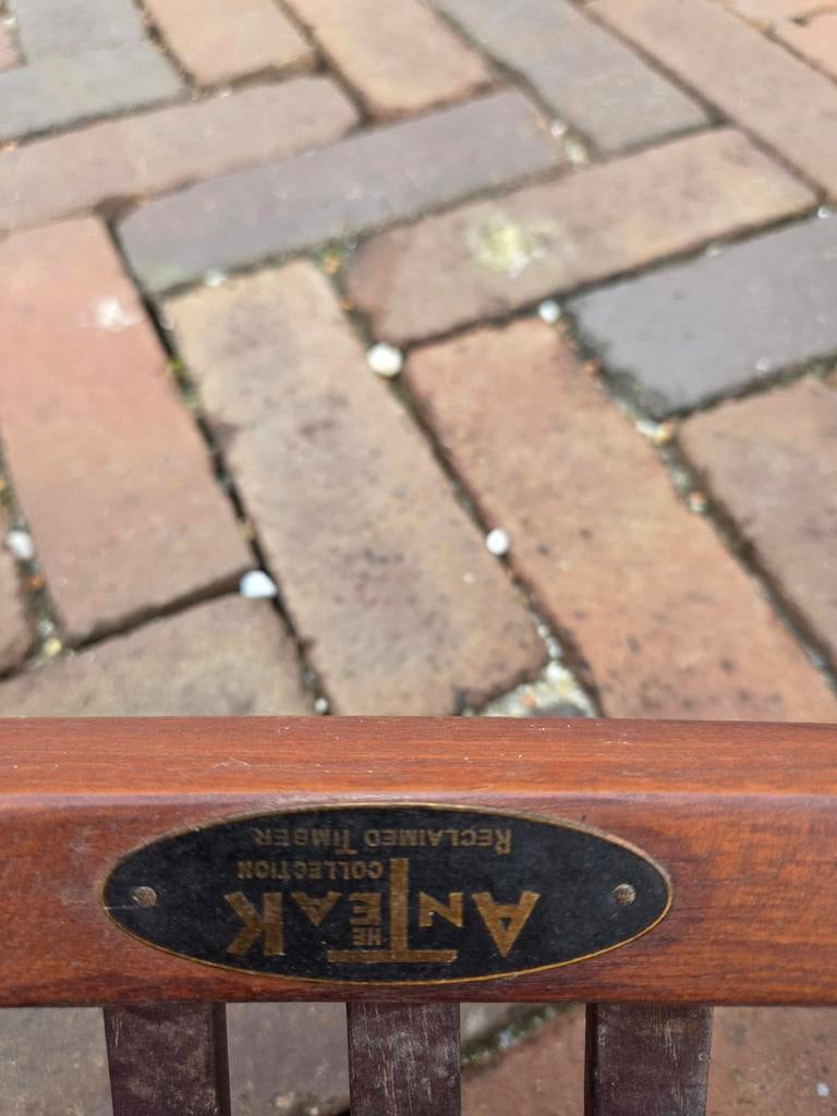 Eettafel met 4 stoelen van de Anteak collectie, Ophalen