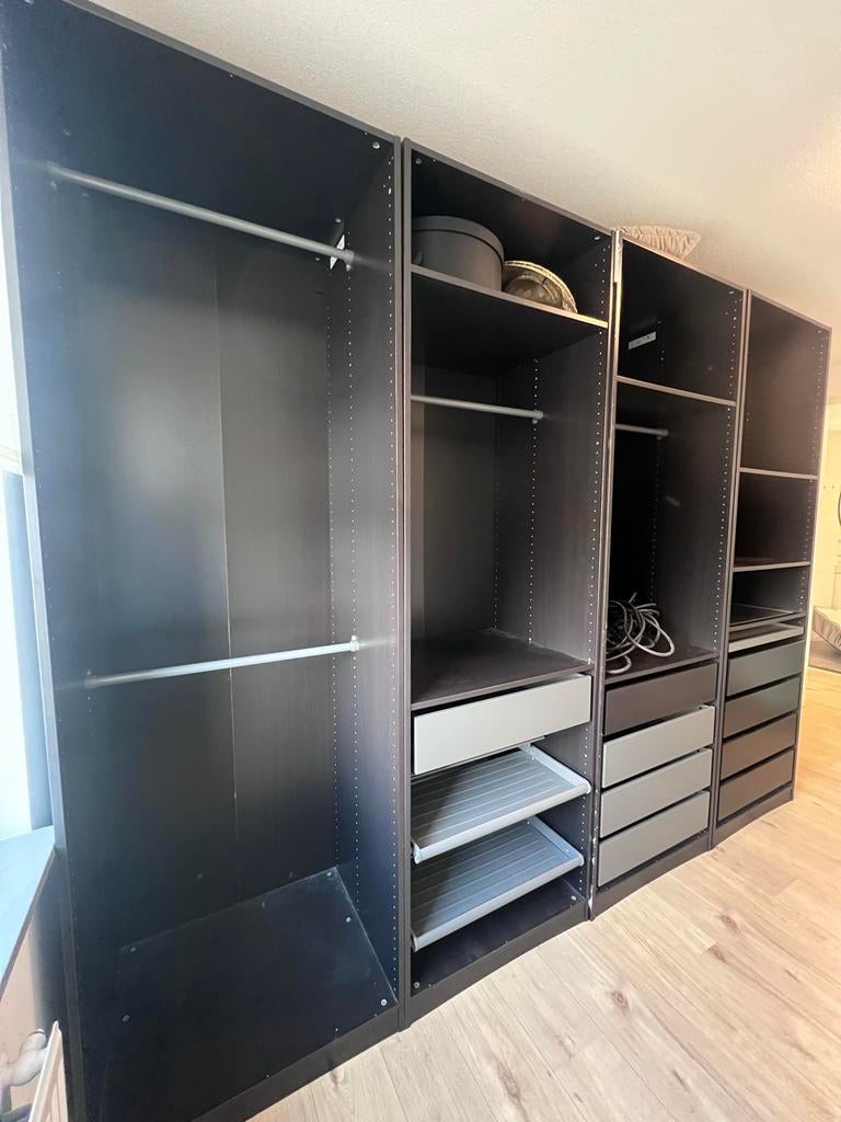 IKEA Pax Kast 75 cm Zwart (oude kleur), Ophalen, Gebruikt, 200 cm of meer, 50 tot 100 cm
