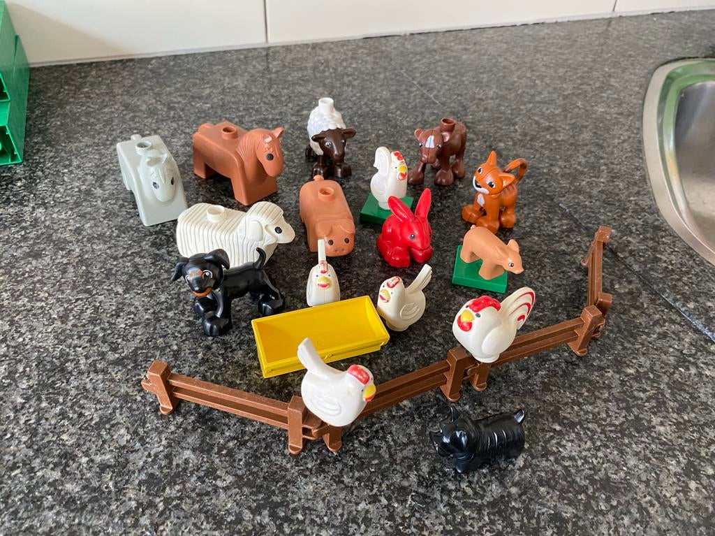 Duplo Boerderijdieren Set 2 - Compleet met Hekwerk, Ophalen of Verzenden, Zo goed als nieuw, Overige typen