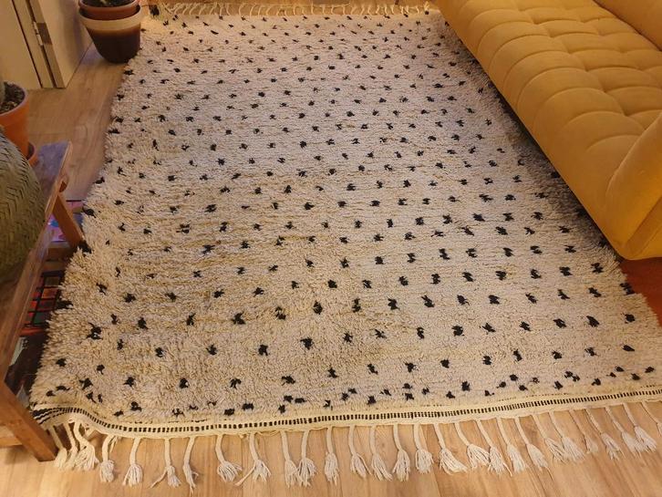 XXL Marokkaans wollen vloerkleed – 200 x 300 cm, Berber, Huis en Inrichting, Stoffering | Tapijten en Kleden, Gebruikt, 200 cm of meer