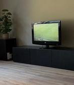 Tv meubel zwart bruin, Huis en Inrichting, Kasten | Televisiemeubels, Ophalen, 150 tot 200 cm, Zo goed als nieuw, IKEA