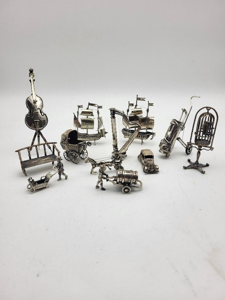 lot zilveren miniaturen, Ophalen of Verzenden, Zilver