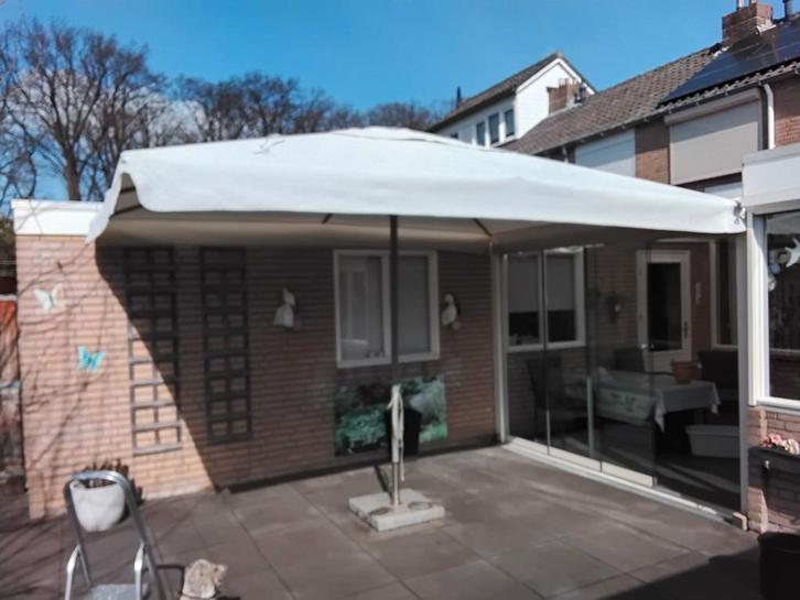 Parasol 4 x 3 meter, Tuin en Terras, Overkappingen, Gebruikt, Ophalen