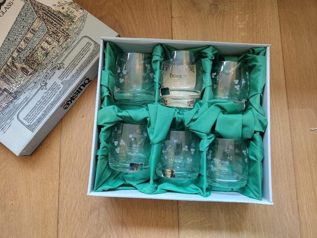 Irish Handcut Glass 6 Whiskey glazen, Verzamelen, Ophalen of Verzenden, Zo goed als nieuw, Overige typen