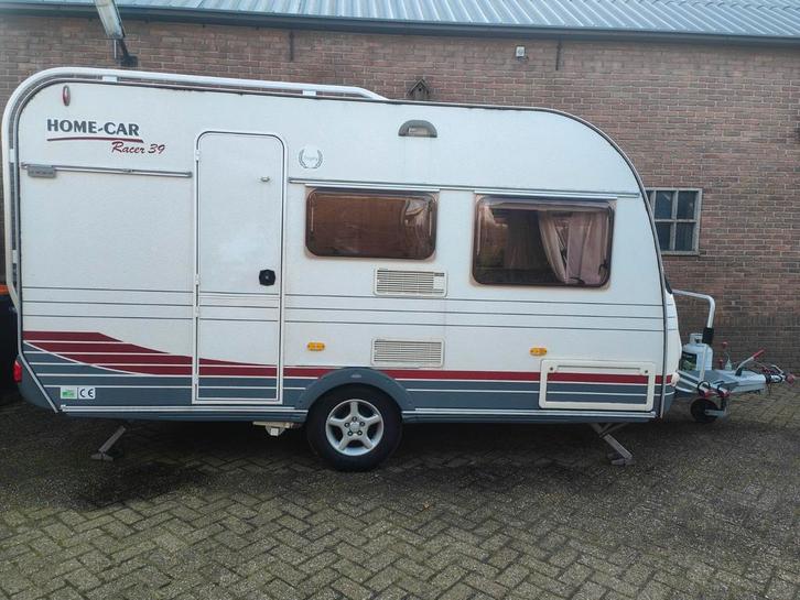 Home-Car Racer 39 Caravan – mover, stapelbed, fietsendragers, Caravans en Kamperen, Caravans, Particulier, tot en met 4, 750 - 1000 kg