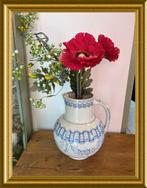 Mooie aardewerk kan, blauw wit, Maastricht, Diane, Ophalen of Verzenden