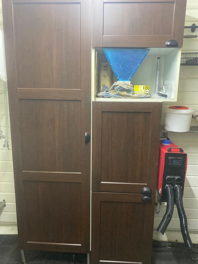 Ikea Rockhammar keukenkast fronten incl beslag, Ophalen, Gebruikt, Bruin, 50 tot 100 cm