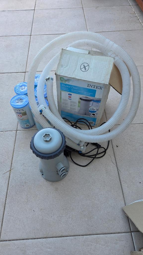 Intex pomp 604G incl 5 filters, Tuin en Terras, Zwembad-toebehoren, Ophalen of Verzenden, Gebruikt, Zwembadpomp