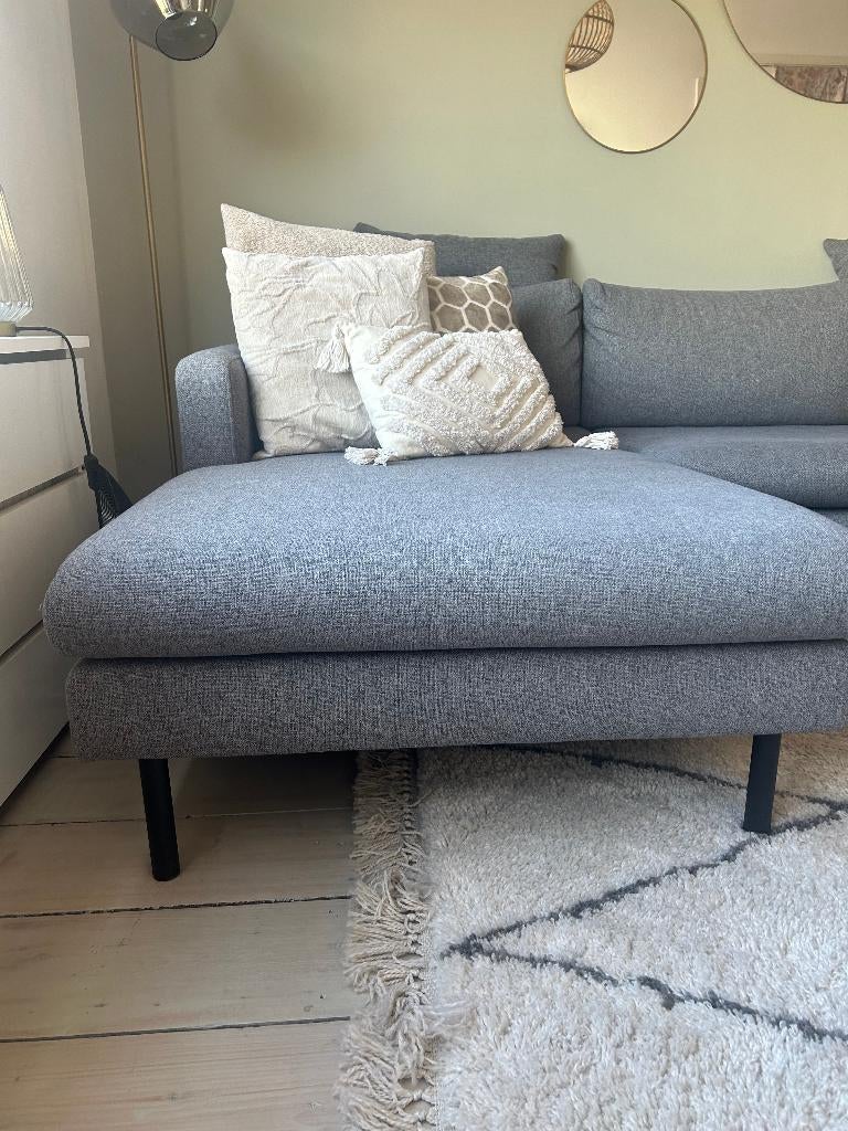 Hoekbank grijs - ophalen 25 of 26 april 2026, Ophalen, 250 tot 300 cm, Gebruikt, Hoekbank