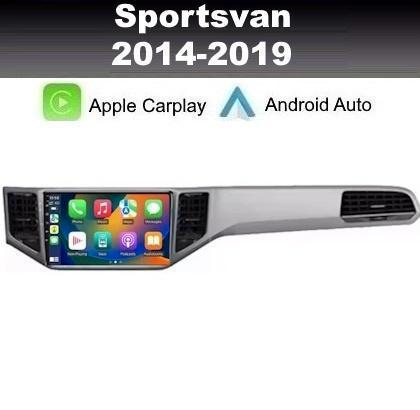 VW Sportsvan 2014-2019 navigatie android 14 carplay dab+, Auto diversen, Autoradio's, Ophalen of Verzenden, Nieuw