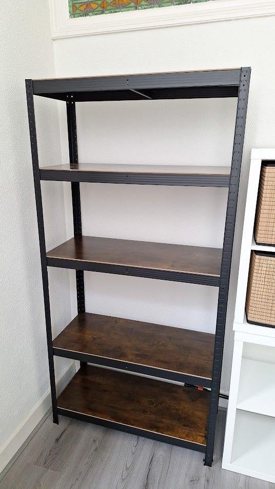 Zwarte stellingkast, Huis en Inrichting, Kasten | Stellingkasten, Ophalen, Zo goed als nieuw