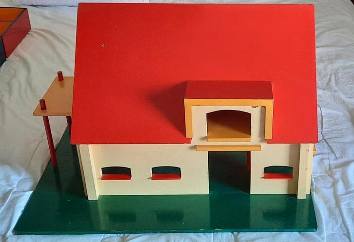 Speelgoed Boerderij met Tractoren, Kinderen en Baby's, Speelgoed | Houten speelgoed, Gebruikt, Meubelstuk of Keukentje, Ophalen