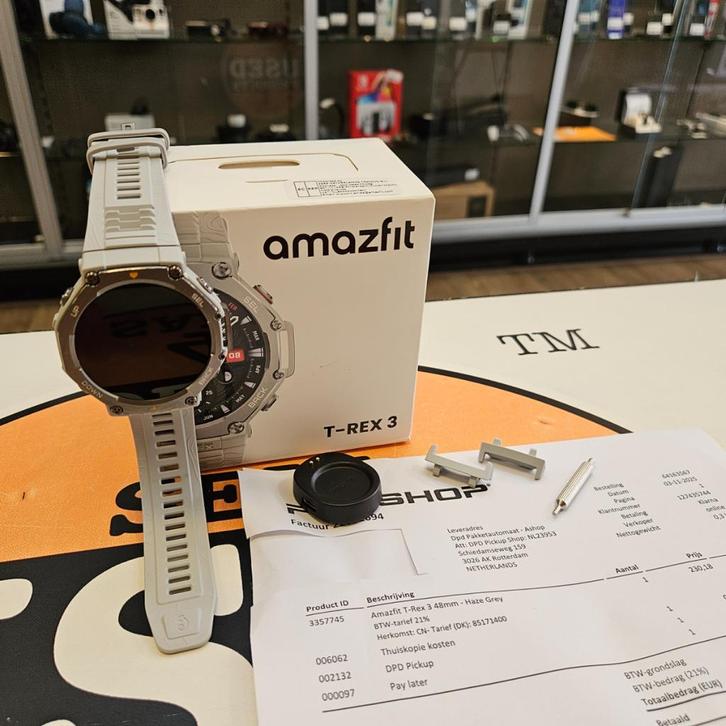 Amazfit T-Rex 3 Grijs (Grijze Siliconenband) - Nieuwstaat, Computers en Software, Monitoren, Zo goed als nieuw
