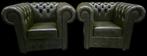 2x Chesterfield Club Fauteuil Showroommodel + Bezorging