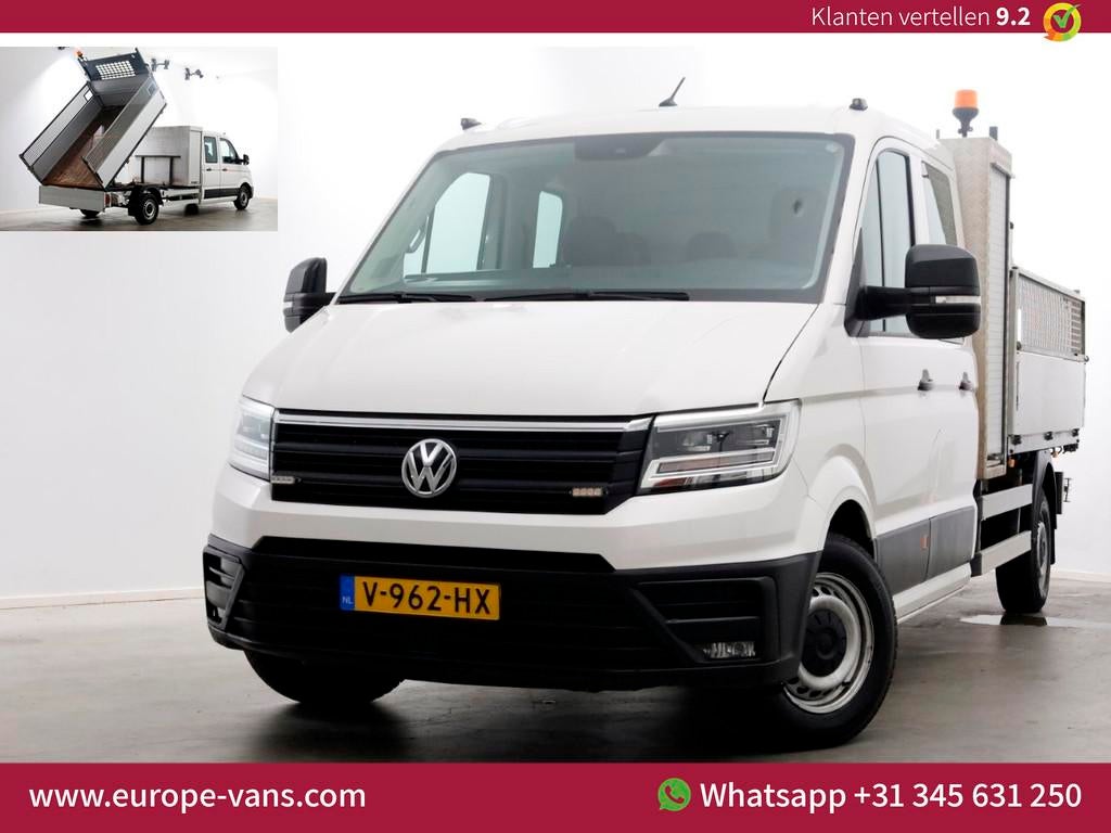 Volkswagen Crafter 35 2.0 TDI 140pk E6 D.C. Highline Kipper, Auto's, Bestelauto's, Voorwielaandrijving, Gebruikt, Euro 6, 4 cilinders