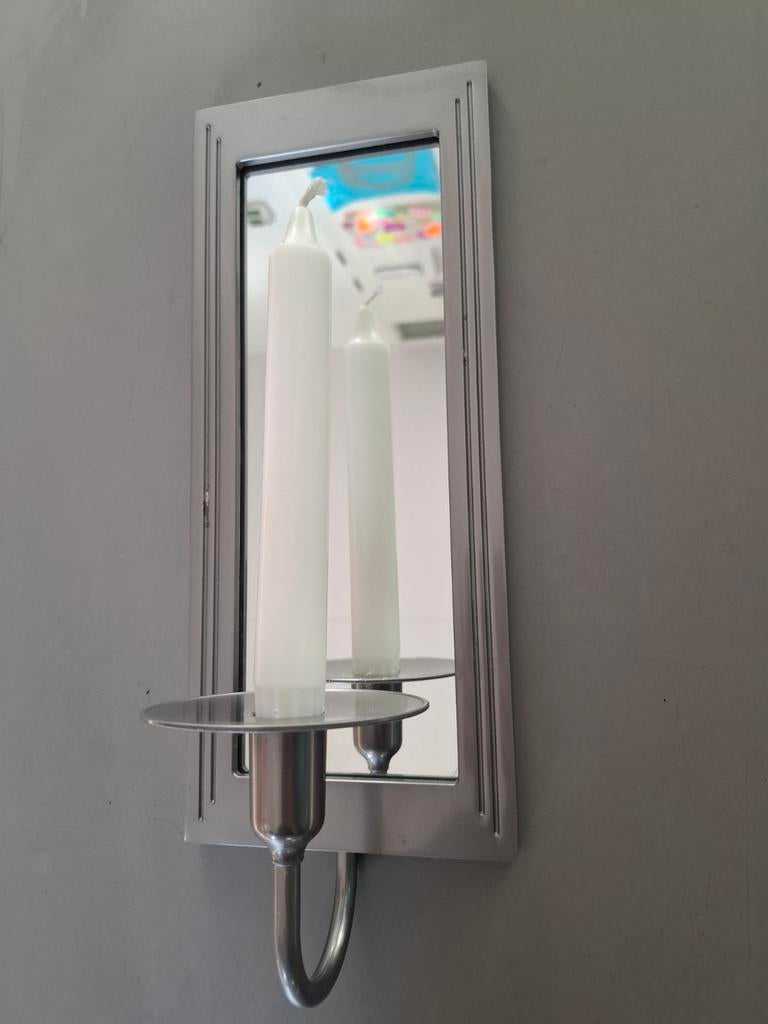 Vintage Ikea wandkandelaar kandelaar met spiegel, Huis en Inrichting, Woonaccessoires | Kandelaars en Kaarsen, Ophalen of Verzenden