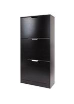 Twee Schoenenkasten 3-laags - zwart 56 x 24 x 114 cm, Huis en Inrichting, Kasten | Schoenenkasten, Ophalen, Nieuw