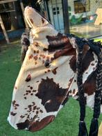 Zelfgemaakt houten paard met vacht - Rughoogte 115 cm, Ophalen, Gebruikt, Jongen of Meisje