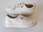 <  Ecco Soft maat 37 extra wijdte mooie witte leren sneakers, Ecco, Verzenden, Wit, Sneakers of Gympen