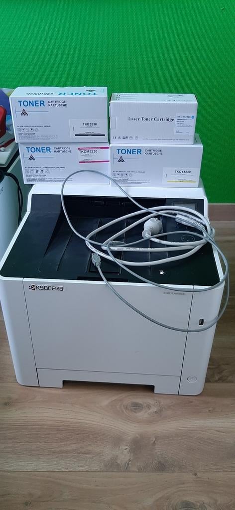 Kyocera ECOSYS P5021cdn printer met toners, Computers en Software, Printers, Ophalen of Verzenden