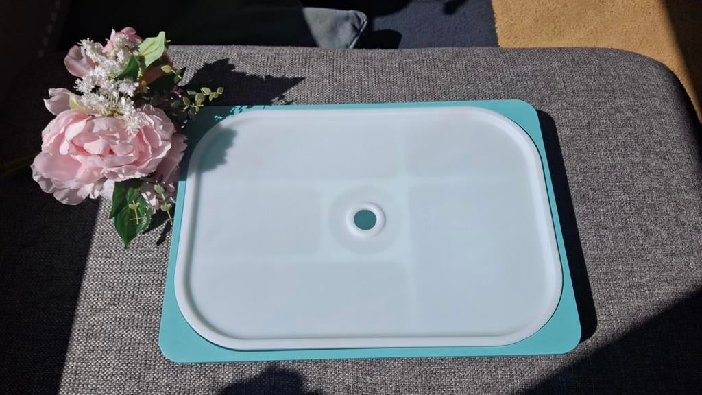 Trofast bak met vakjes en deksel - 42x30x5cm, IKEA, Kunststof, Ophalen of Verzenden, Gebruikt
