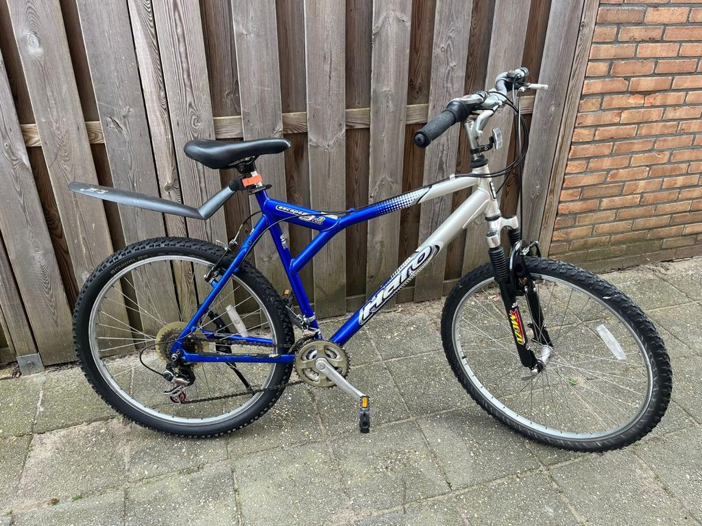 26 inch mountainbike  met 21 versnellingen, Fietsen en Brommers, Fietsen | Mountainbikes en ATB, 53 tot 57 cm, Ophalen, Gebruikt