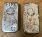 2 zilveren 1 kilo baren H. Drijfhout & Zoon Amsterdam 999, Postzegels en Munten, Edelmetalen en Baren, Ophalen, Zilver