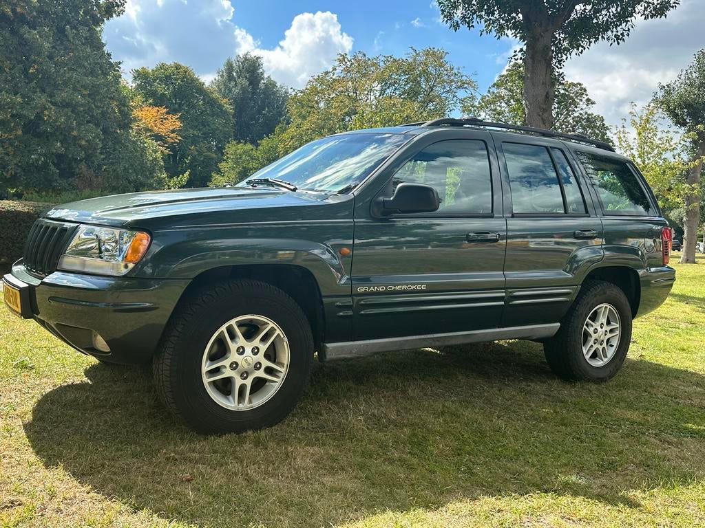 Jeep Grand Cherokee 4.7 I V8 Limited AUT 2002 Groen, Auto's, Jeep, Automaat, 1826 kg, 4701 cc, Particulier