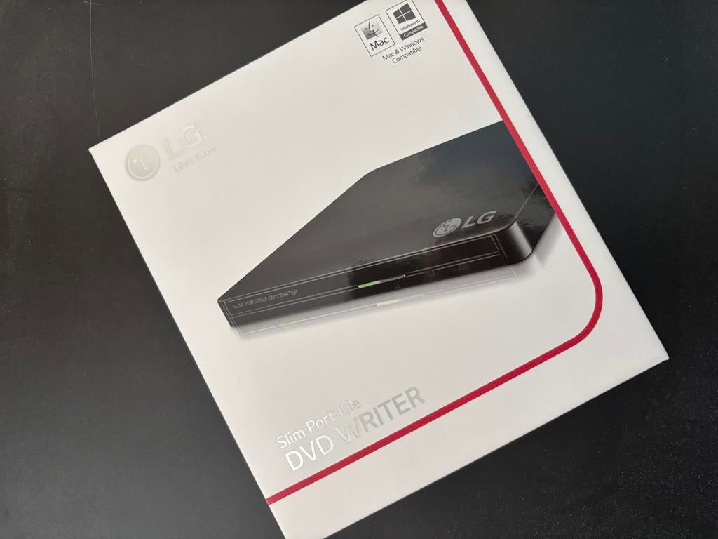 Externe CD-DVD brander en speler - LG Slim Portable DVD Writ, Computers en Software, Optische drives, Nieuw, Ophalen of Verzenden
