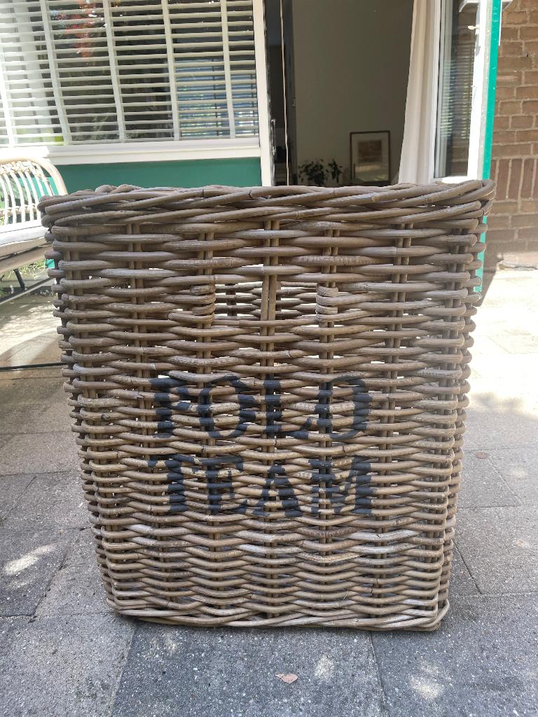 Rieten mand rechthoek, Ophalen, Rechthoekig, Riet