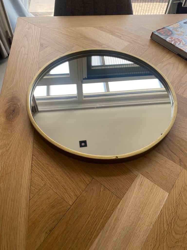 Spiegel Lifestyle, Huis en Inrichting, Woonaccessoires | Spiegels, Ophalen, Minder dan 50 cm, Rond, Zo goed als nieuw
