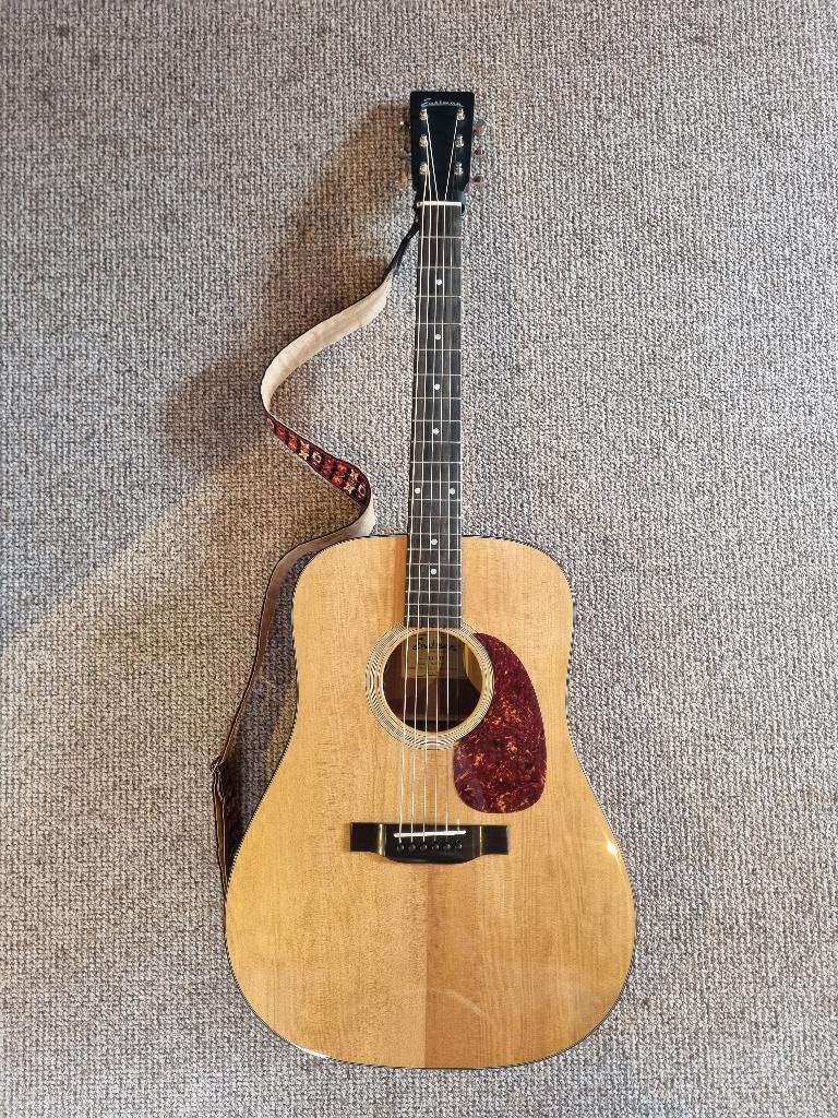 Eastman E1D-DLX, Ophalen, Zo goed als nieuw, Western- of Steelstringgitaar, Met (piezo-)element