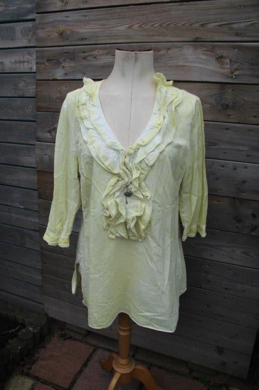 Blouse geel Elisa Cavaletti mt L/XL Vaste prijs, Geel, Maat 42/44 (L), Ophalen of Verzenden, Zo goed als nieuw