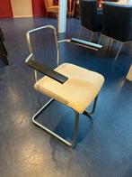 Gispen buizenframe stoel met armleuningen opknapper, Huis en Inrichting, Stoelen, Ophalen, Gebruikt, Overige kleuren, Metaal
