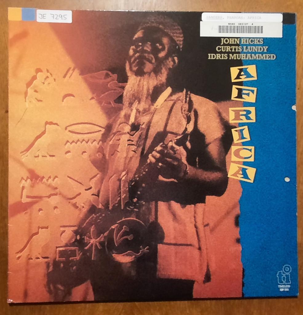 Pharoah Sanders – Africa, LP 1987, orgineel, jazz, 1980 tot heden, Ophalen of Verzenden, Zo goed als nieuw, 12 inch
