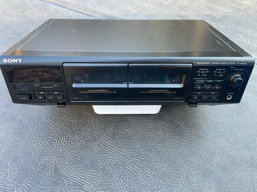 Sony Dubbel Cassettedeck TC-WE405, Audio, Tv en Foto, Cassettedecks, Ophalen of Verzenden, Dubbel, Sony, Auto-reverse