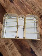 Vintage Curiosa vitrine kastje met ophang haken, Antiek en Kunst, Ophalen of Verzenden