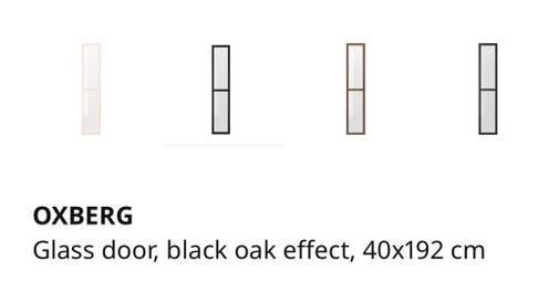 New 6 Ikea Oxberg glazen deuren in Groen, Ophalen, Minder dan 50 cm, Nieuw, Minder dan 25 cm