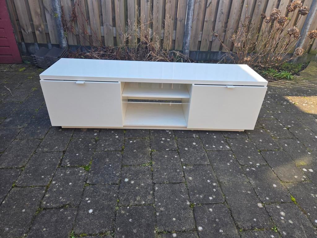 Witte TV-meubel / Dressoir met opbergruimte, Huis en Inrichting, Kasten | Televisiemeubels, Gebruikt, Minder dan 100 cm, 100 tot 150 cm